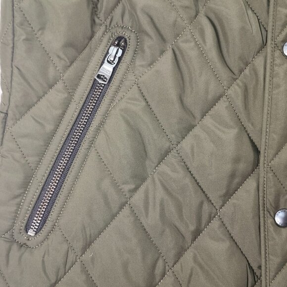 Banana Republic Mens BR+ Quilted Vest Size M Green Water Resistant Performance - Picture 6 of 8